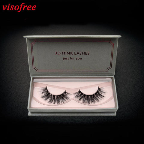 visofree eyelashes 3D Mink Lashes Reusable Full Strip Lashes False Eyelashes Handmade Mink Lashes Cruelty free Upper Lashes D22